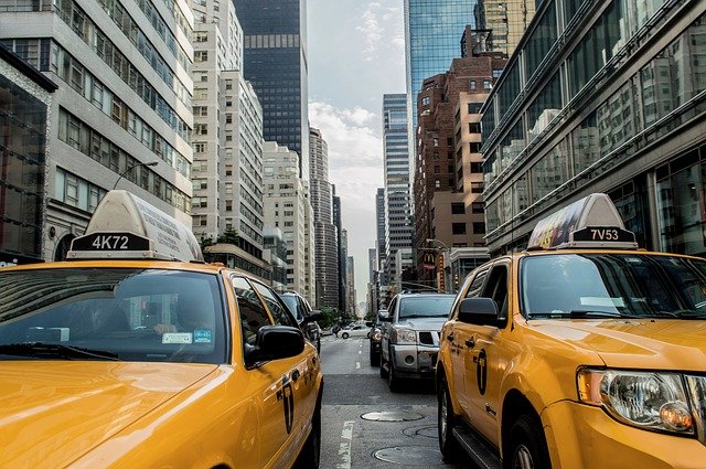 Słynne nowojorskie taksówki
